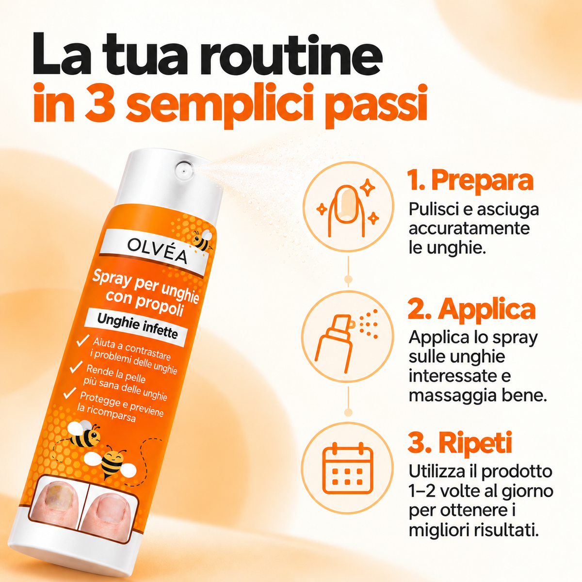 Olvéa Spray contro la micosi delle unghie